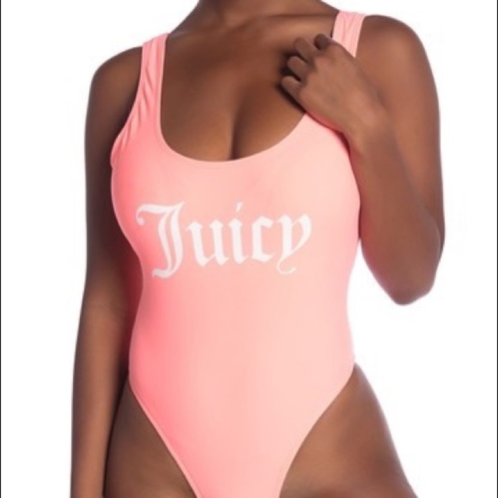 Juicy Couture- Coral swimsuit with low back (XL)